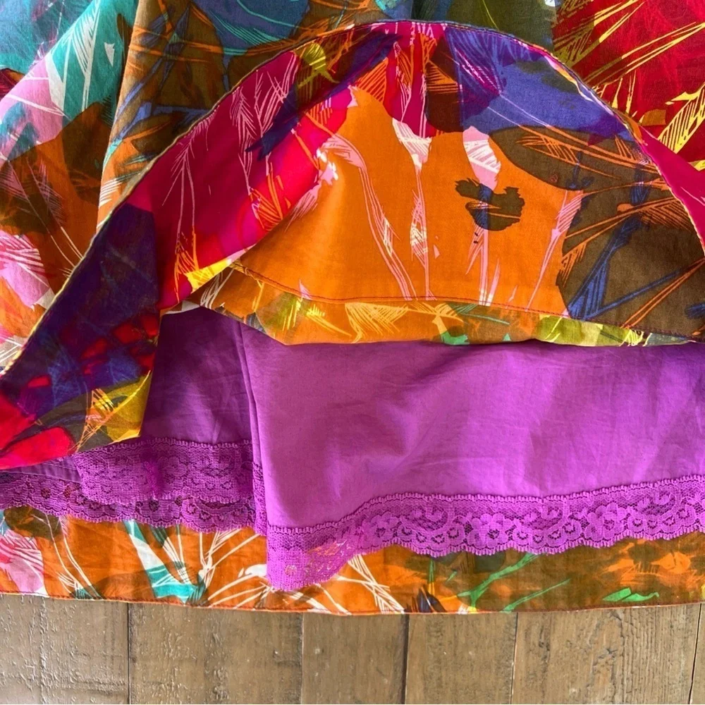 Anthropologie vibrant floral